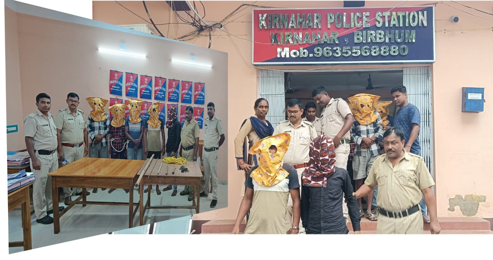 এবার ডাকাতির ছক বানচাল করলো কীর্ণাহার থানার পুলিশ।ঘটনায় পুলিশের হাতে গ্রেফতার পাঁচ ডাকাত।